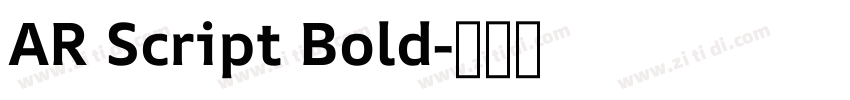 AR Script Bold字体转换